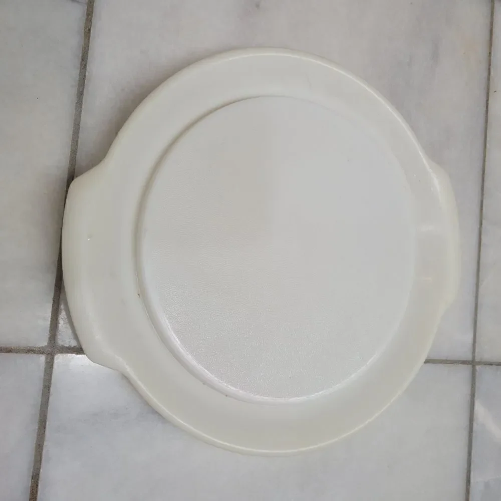 Vintage Tupperware Jel-N-Serve White Plastic Jello Mold w/ 4 Design Plates